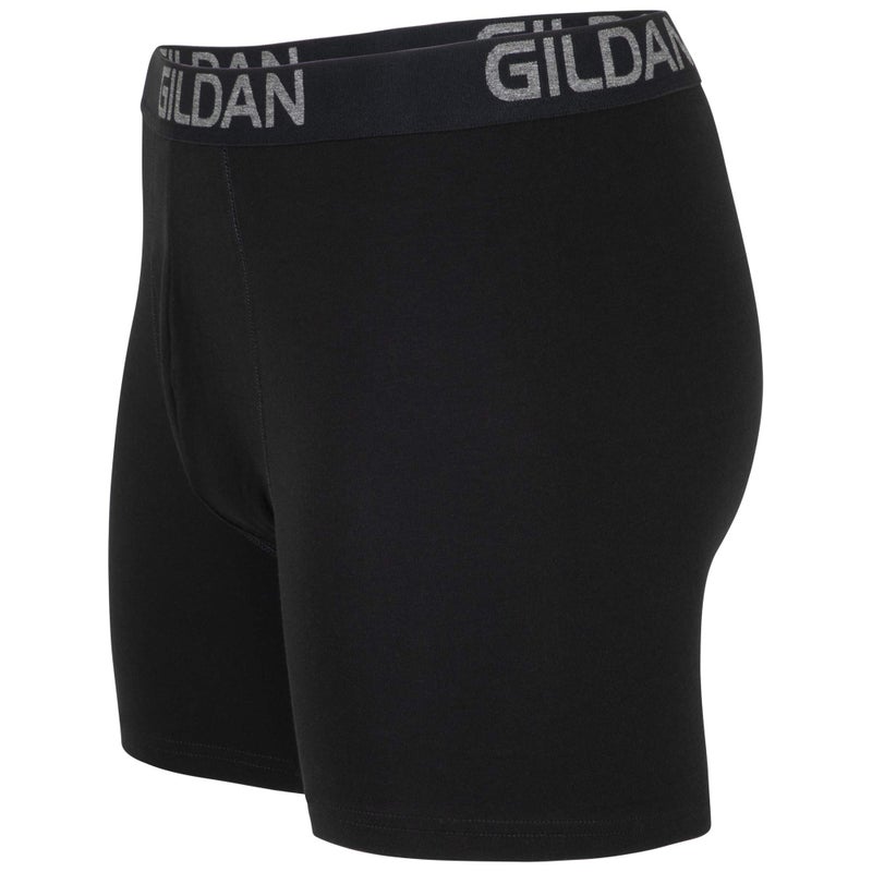 Gildan سراويل داخلية قطنية للرجال من جيلدان، بخصر مرن، عبوة متعددة، أسود سوت/أزرق رمادي/رمادي فانيلا (5 قطع)، حجم 2X-Large - Image 4